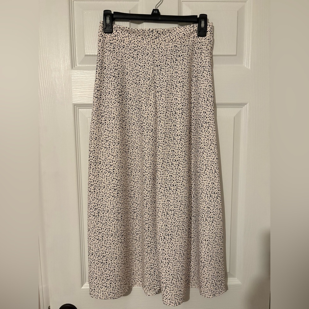 Altar'd State Cream and Black Maxi Skirt
